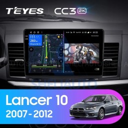 Штатная магнитола Teyes CC3 2K (4/32GB) для Mitsubishi Lancer 10 (2007-2014) Тип-А