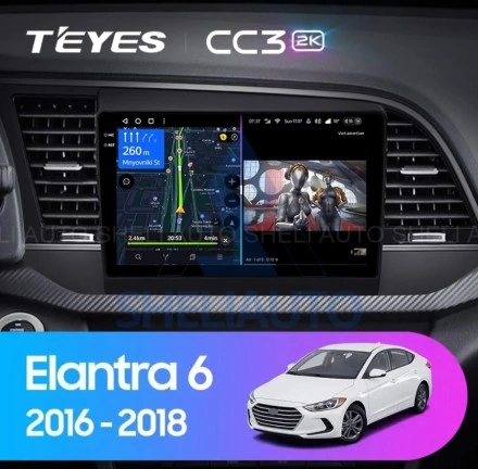 Штатная магнитола Teyes CC3L WiFi (2/32GB) для Hyundai Elantra 6 (2015-2018) Тип-A