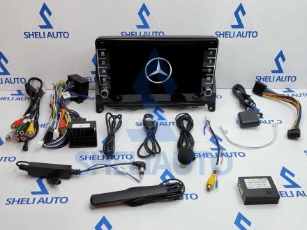 Штатная магнитола Sheli K6GT (6/128GB) с кнопками для Mercedes C Class 3 W204 S204 (2006-2011)