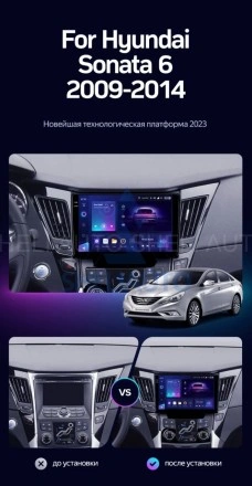 Штатная магнитола Teyes CC3L WiFi (2/32GB) для Hyundai Sonata 6 YF (2009-2014) Тип-A