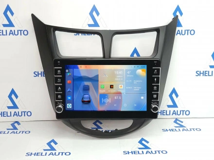 Штатная магнитола Sheli K1 (1/16GB) с кнопками для Hyndai Solaris (2010-2016)