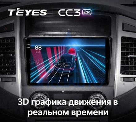 Штатная магнитола Teyes CC3 2K (4/64GB) для Mitsubishi Pajero 4 (2006-2014)