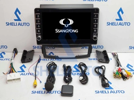 Штатная магнитола Sheli K2 (2/32GB) с кнопками для SsangYong Korando 3 (2010-2013)