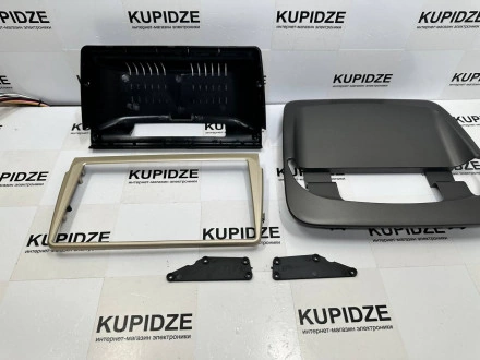 Рамка (CЕРО-ЧЕРНО-БЕЖЕВАЯ) Volvo S40 2 (2004-2012)/ C30 (2006-2013)/ C70 (2004-2013) (9*) 0DIN