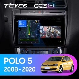 Штатная магнитола Teyes CC3 (4/64GB) для Volkswagen Polo 5 (2008-2020)