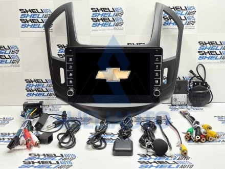 Штатная магнитола Sheli K2 (2/32GB) с кнопками для Chevrolet Cruze (2012-2015) (черная матовая)