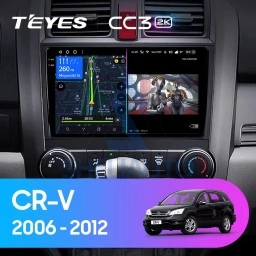 Штатная магнитола Teyes CC3 2K (4/64GB) для Honda CRV 3 (2006-2012)