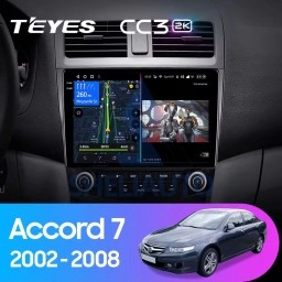 Штатная магнитола Teyes CC3 (4/64GB) для Honda Accord 7 (2002-2008) (F2)