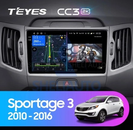 Штатная магнитола Teyes CC3 (4/32GB) для Kia Sportage 3 (2010-2016) Тип-C