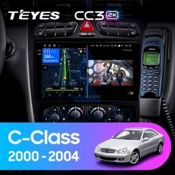 Штатная магнитола Teyes CC3 2K (4/64GB) для Mercedes Benz C Class S203 CL203 W203 (2000 - 2004)