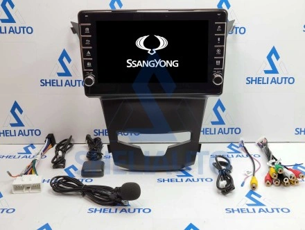 Штатная магнитола Sheli K2 (2/32GB) с кнопками для SsangYong Korando 3 Actyon 2 (2013-2017)