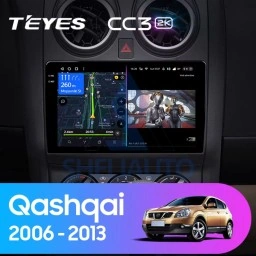 Штатная магнитола Teyes CC3 2K (3/32GB) для Nissan Qashqai J10 (2006-2013)