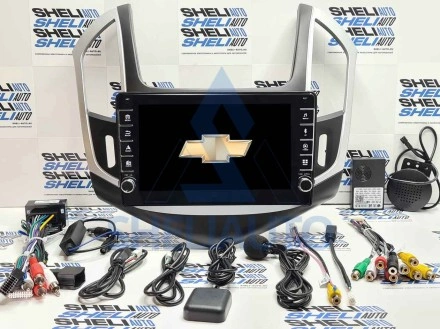 Штатная магнитола Sheli K1 (1/32GB) с кнопками для Chevrolet Cruze (2012-2015) (черно-серая)