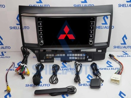 Штатная магнитола Sheli K6GT (6/128GB) с кнопками для Mitsubishi Lancer 10 (2007-2014) (9 дюймов)