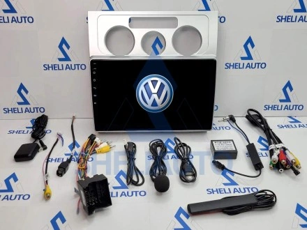 Штатная магнитола Sheli A6GT (6/128GB) для Volkswagen Touran 1 (2003-2010) (F1) (серая)