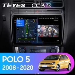 Штатная магнитола Teyes CC3 2K (4/64GB) для Volkswagen Polo 5 (2008-2020)