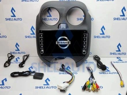 Штатная магнитола Sheli K1 (1/32GB) с кнопками для Nissan March K13 (2010-2013)