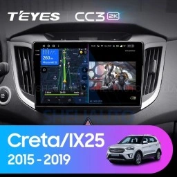 Штатная магнитола Teyes CC3 (4/32GB) для Hyundai CRETA IX25 (2015-2021) Штатная магнитола Teyes CC3 (4/32GB) для Hyundai CRETA IX25 (2015-2021)