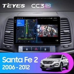 Штатная магнитола Teyes CC3 (4/32GB) для Hyundai Santa Fe 2 (2006-2012) Штатная магнитола Teyes CC3 (4/32GB) для Hyundai Santa Fe 2 (2006-2012)