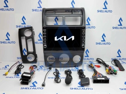 Штатная магнитола Sheli K3GT (4/32GB) с кнопками для Kia Sportage 2 (2007-2009)