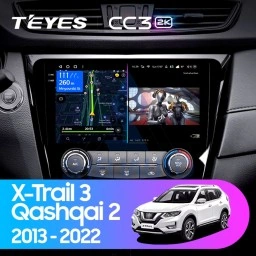 Штатная магнитола Teyes CC3 2K (4/32GB) для Nissan X-Trail 3 T32 (2013-2022) Тип-A/B (F2)