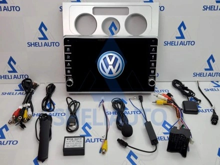 Штатная магнитола Sheli K6GT (6/128GB) с кнопками для Volkswagen Touran 1 (2003-2010) (F1) (серая)