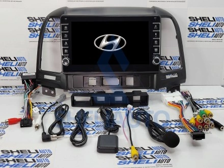 Штатная магнитола Sheli K2 (2/32GB) с кнопками для Hyundai Santa Fe 2 (2006-2012)