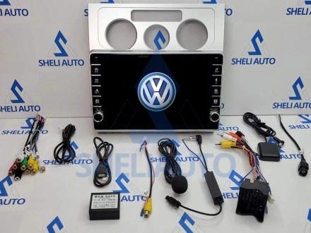 Штатная магнитола Sheli K2 (2/32GB) с кнопками для Volkswagen Touran 1 (2003-2010) (F1) (серая)
