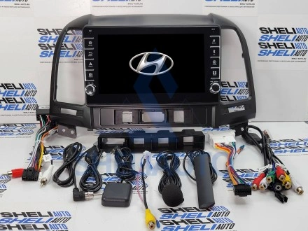 Штатная магнитола Sheli K3GT (3/32GB) с кнопками для Hyundai Santa Fe 2 (2006-2012)