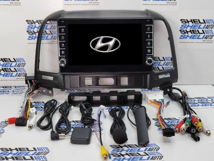 Штатная магнитола Sheli K4GT (4/64GB) с кнопками для Hyundai Santa Fe 2 (2006-2012)