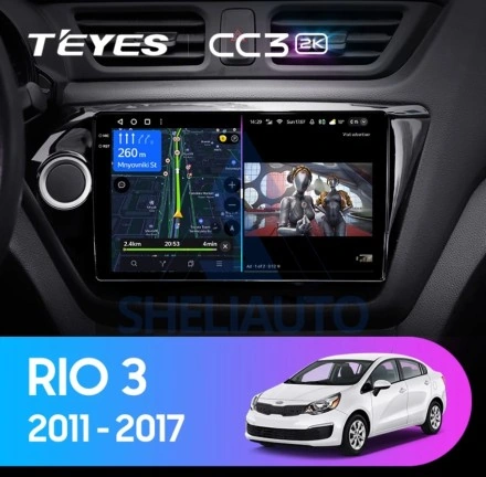 Штатная магнитола Teyes CC3L WiFi (2/32GB) для Kia Rio 3 (2011-2016)