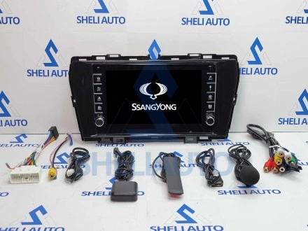 Штатная магнитола Sheli K6GT (6/128GB) с кнопками для SsangYong Tivoli (2019-2021)