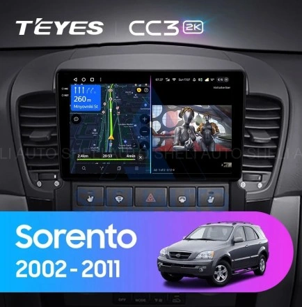Штатная магнитола Teyes CC3 (3/32GB) для Kia Sorento BL (2002-2011)