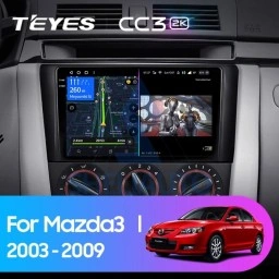 Штатная магнитола Teyes CC3 2K (4/64GB) для Mazda 3 I (2003-2009)