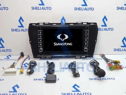 Штатная магнитола Sheli K2 (2/32GB) с кнопками для SsangYong Tivoli (2019-2021)