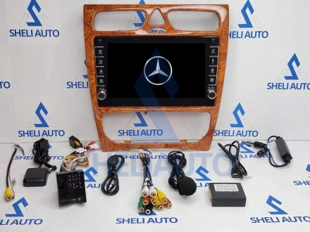 Штатная магнитола Sheli K1 (1/32GB) с кнопками для Mercedes Benz C Class S203 CL203 W203 (2000-2004)