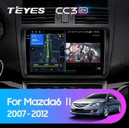 Штатная магнитола Teyes CC3L WiFi (2/32GB) для Mazda 6 II (2007-2012)