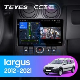 Штатная магнитола Teyes CC3 2K (3/32GB) для Lada Largus (2012-2021)