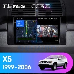 Штатная магнитола Teyes CC3 2K (4/32GB) для BMW X5 E53 (1999-2006)
