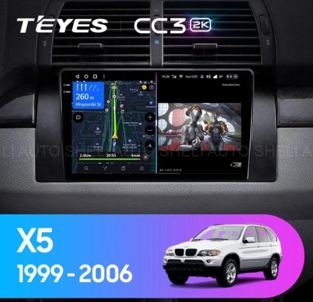 Штатная магнитола Teyes CC3 2K (4/32GB) для BMW X5 E53 (1999-2006)