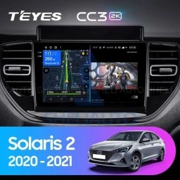 Штатная магнитола Teyes CC3L WiFi (2/32GB) для Hyundai Solaris 2 (2020-2021)