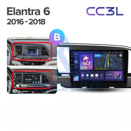 Штатная магнитола Teyes CC3L WiFi (2/32GB) для Hyundai Elantra 6 (2015-2018) Тип-B