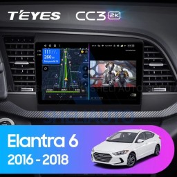 Штатная магнитола Teyes CC3L WiFi (2/32GB) для Hyundai Elantra 6 (2015-2018) Тип-B