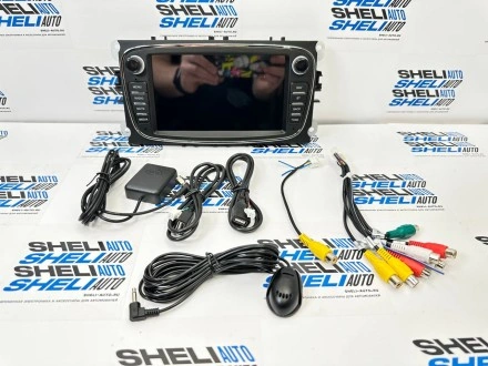 (M2)(черная) Магнитола Ford Focus 2 (08-11)/ S-Max (08-11)/ Mondeo 4 (08-11)/ Galaxy 2 (06-11)/ C-Max (08-11) (7*)