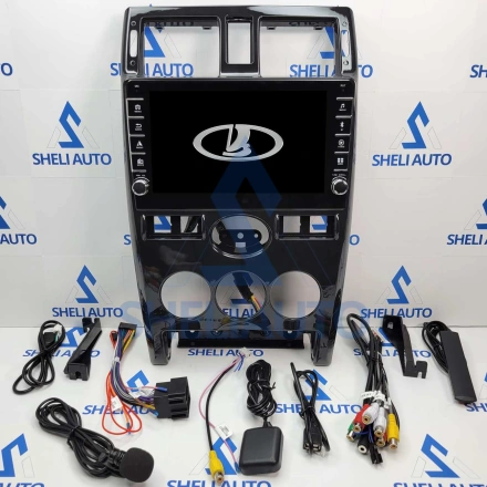 Штатная магнитола Sheli K4GT (4/64GB) с кнопками для Lada Priora (2007-2013) (F2)