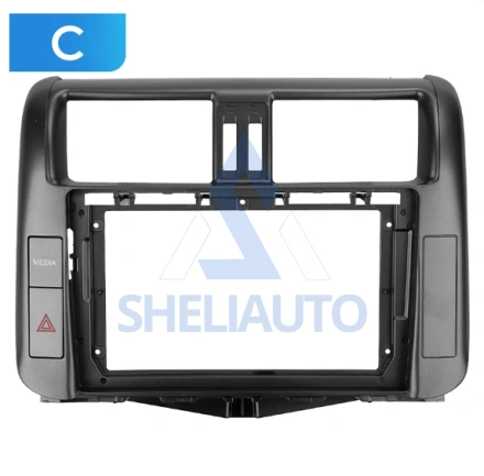(F2) (C) (КОМПЛЕКТ) (1165) Рамка + провода Toyota Land Cruiser Prado 150 (2009-2013) (9*) (CAN - 220419)