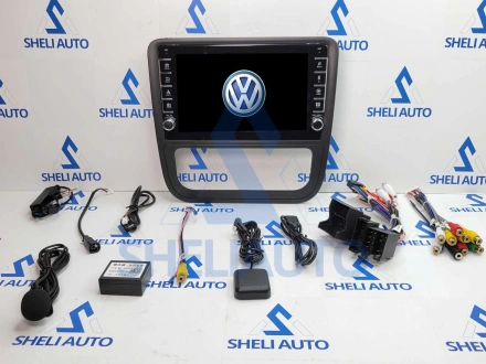 Штатная магнитола Sheli K1 (1/32GB) с кнопками для Volkswagen Scirocco 3 Mk3 (2008-2014) (F1) (черная)
