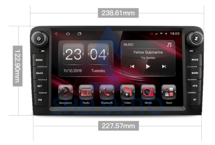 Магнитола (M4GT) Audi A3 (2003-2011) (8*)
