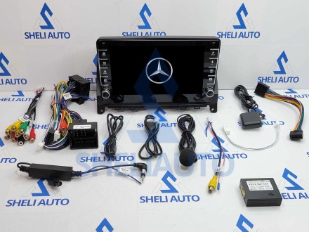Штатная магнитола Sheli K2 (2/32GB) с кнопками для Mercedes C Class 3 W204 S204 (2006-2011)