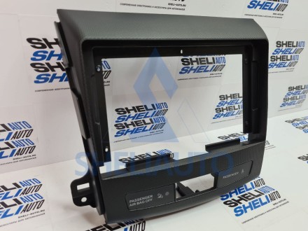 Рамка (ТЕКСТУРНАЯ) Mitsubishi Outlander 2 XL (2005-2013) / Citroen C-Crosser 1 (2007-2013) / Peugeot 4007 (2007-2012) (9*)